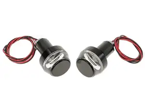 66HEROES set di indicatori LED 12V DC nero (montaggio su manubrio) 66HEROES set di indicatori LED 12V DC nero (montaggio su manubrio)