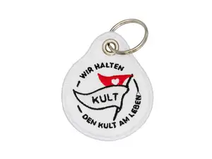 mk-Merch Schlüsselanhänger «mofakult - Wir halten den Kult am Leben» 65 x 55 mm mk-Merch Schlüsselanhänger «mofakult - Wir halten den Kult am Leben» 65 x 55 mm