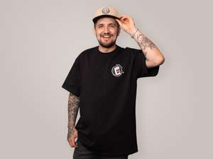 KULTWEAR Maglietta "Canister" oversize nera KULTWEAR Maglietta "Canister" oversize nera