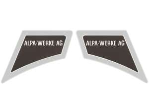 Set di adesivi Alpa-Werke AG Chrome | Alpa Black River Set di adesivi Alpa-Werke AG Chrome | Alpa Black River