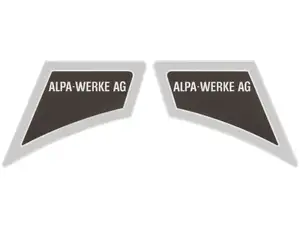 Set di adesivi Alpa-Werke AG Chrome | Alpa Black River Set di adesivi Alpa-Werke AG Chrome | Alpa Black River
