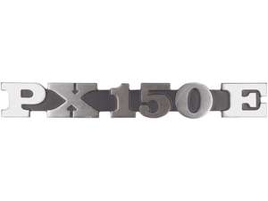 Coperchio laterale emblema RMS sinistro "PX 150 E" in alluminio | Vespa PX150 Coperchio laterale emblema RMS sinistro "PX 150 E" in alluminio | Vespa PX150