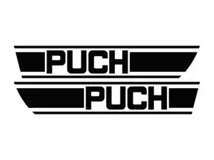 Kit adesivo serbatoio nero trama lamina | Puch X30 Kit adesivo serbatoio nero trama lamina | Puch X30