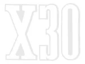 Adesivo "X30" 68 x 50 mm bianco | Puch X30 Turbo Adesivo "X30" 68 x 50 mm bianco | Puch X30 Turbo