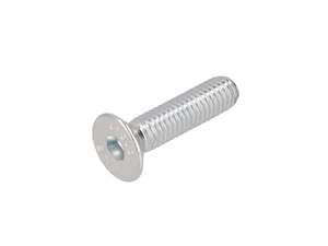 Vite M6x25 a testa svasata con esagono incassato, zincata (resistenza 10.9) Vite M6x25 a testa svasata con esagono incassato, zincata (resistenza 10.9)