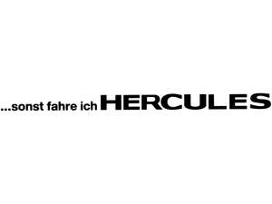 mk-Merch Aufkleber «... sonst fahre ich Hercules» 335 x 20 mm schwarz mk-Merch Aufkleber «... sonst fahre ich Hercules» 335 x 20 mm schwarz