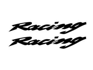 Pair of racing adhesives black Pair of racing adhesives black