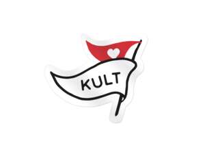 mk-Merch sticker "Cult flag" 30 x 30 mm mk-Merch sticker "Cult flag" 30 x 30 mm