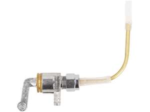 Rubinetto benzina orizzontale M12x1 (con dado per raccordo) in uscita dal basso Rubinetto benzina orizzontale M12x1 (con dado per raccordo) in uscita dal basso