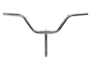Manubrio con attacco 15 cm curvo cromato Manubrio con attacco 15 cm curvo cromato