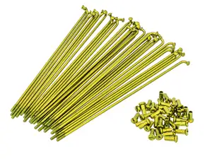 Set di raggi GPO 17" incl. nipplo (2,9 x 188 mm) oro Set di raggi GPO 17" incl. nipplo (2,9 x 188 mm) oro