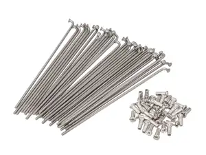 Set di raggi GPO incl. nipplo (2,9 x 157 mm) ruota posteriore Inox | Piaggio Ciao, Bravo, Boxer Set di raggi GPO incl. nipplo (2,9 x 157 mm) ruota posteriore Inox | Piaggio Ciao, Bravo, Boxer