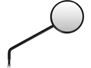 Specchio Bumm rotondo angolato a destra nero Specchio Bumm rotondo angolato a destra nero