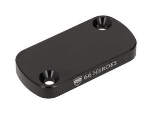 66HEROES Coperchio del serbatoio del freno a disco, alluminio anodizzato nero 66HEROES Coperchio del serbatoio del freno a disco, alluminio anodizzato nero