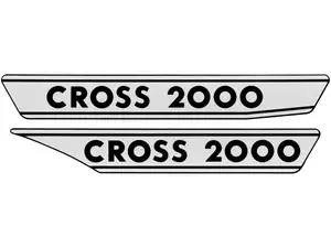 Adesivo "CROSS 2000" per la pedana di marcia bianco-nero | Alpa Cross 2000 Adesivo "CROSS 2000" per la pedana di marcia bianco-nero | Alpa Cross 2000