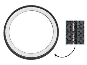 Pneumatici Mitas 2,25 x 17" B4 Allround a parete bianca Pneumatici Mitas 2,25 x 17" B4 Allround a parete bianca