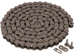 Catena di trasmissione KMC per piccole moto 420H (rinforzata) 144L Catena di trasmissione KMC per piccole moto 420H (rinforzata) 144L