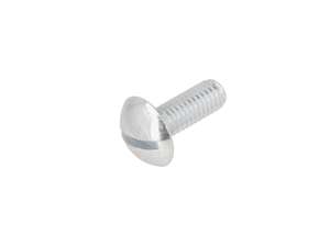 Vite M6x16 a testa bombata con intaglio piatto zincata Vite M6x16 a testa bombata con intaglio piatto zincata