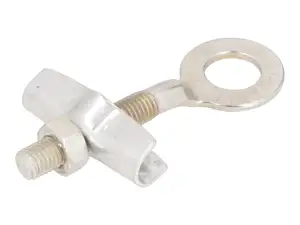 Morsetto per ruota Ø 12,2 mm M7 piastra di guida zincata NOS Morsetto per ruota Ø 12,2 mm M7 piastra di guida zincata NOS