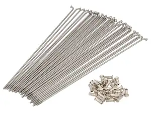 Set di raggi WWS da 22" con nipplo (2,6 x 249 mm) Inox Set di raggi WWS da 22" con nipplo (2,6 x 249 mm) Inox