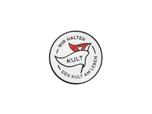 mk-Merch Pin «Wir halten den Kult am Leben» Ø 20 mm mk-Merch Pin «Wir halten den Kult am Leben» Ø 20 mm