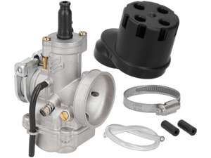 Carburatore Polini CP 21 mm e filtro aria (starter a cavo) Carburatore Polini CP 21 mm e filtro aria (starter a cavo)