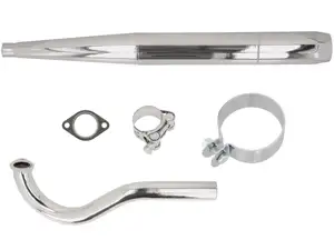 Exhaust set cigar Ø 28 / 70 mm chrome | Puch Maxi N Exhaust set cigar Ø 28 / 70 mm chrome | Puch Maxi N