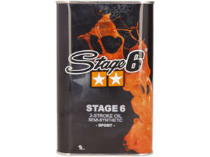 Olio misto a 2 tempi Stage6 semisintetico da 1 litro Olio misto a 2 tempi Stage6 semisintetico da 1 litro