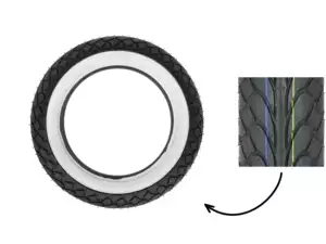 Pneumatico Mitas 120/70 x 10" MC22 Elegance Allround Whitewall Scooter Pneumatico Mitas 120/70 x 10" MC22 Elegance Allround Whitewall Scooter