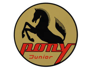 Adesivo "Pony Junior" Ø 80 mm Stemma del serbatoio Sachs Adesivo "Pony Junior" Ø 80 mm Stemma del serbatoio Sachs