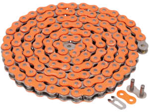 Catena di trasmissione CYC arancione neon 415H (rinforzata) 128L Catena di trasmissione CYC arancione neon 415H (rinforzata) 128L