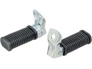 Folding grooved footrests Folding grooved footrests