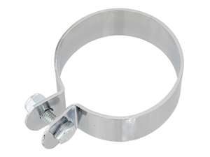 Fascetta di scarico 70 mm cromata versione larga Fascetta di scarico 70 mm cromata versione larga