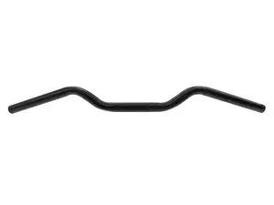 Piastra forcella del manubrio profonda 6 cm curva nera Piastra forcella del manubrio profonda 6 cm curva nera