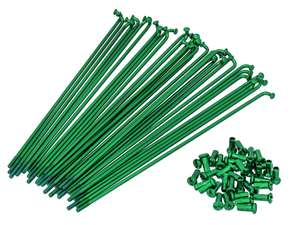 GPO 19" Speichen-Set inkl. Nippel (2.9 x 212 mm) grün GPO 19" Speichen-Set inkl. Nippel (2.9 x 212 mm) grün