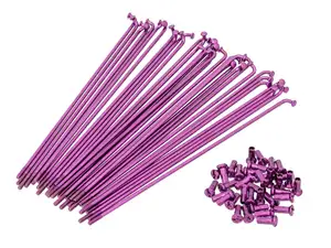 Set di raggi GPO 17" incl. nipplo (2,9 x 188 mm) rosa Set di raggi GPO 17" incl. nipplo (2,9 x 188 mm) rosa