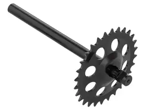 Asse pedale GPO con cerchio nero | Puch Supermaxi LG1, LG2 Asse pedale GPO con cerchio nero | Puch Supermaxi LG1, LG2