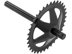 GPO pedal axle with rim 34 teeth black | Puch X30 Velux GPO pedal axle with rim 34 teeth black | Puch X30 Velux