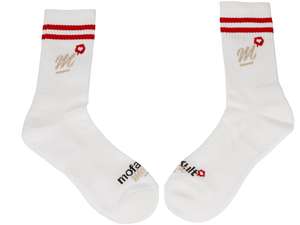 calzini sportivi mk-Merch "Crew" bianco / rosso calzini sportivi mk-Merch "Crew" bianco / rosso