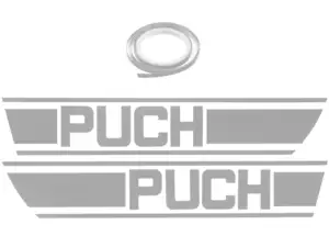 Adhesive kit tank silver foil plot | Puch X30 Adhesive kit tank silver foil plot | Puch X30