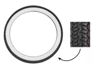Pneumatici Mitas 2.25 x 16" B8 Allround a parete bianca Pneumatici Mitas 2.25 x 16" B8 Allround a parete bianca