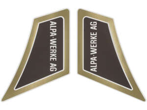 Set di adesivi Alpa-Werke AG oro | Alpa Black River Set di adesivi Alpa-Werke AG oro | Alpa Black River