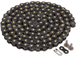 Catena di trasmissione CYC nera (perni dorati) 415H (rinforzata) 128L Catena di trasmissione CYC nera (perni dorati) 415H (rinforzata) 128L