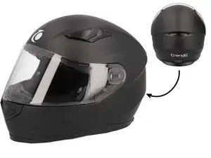 Full-face helmet "Trendy" black matt Full-face helmet "Trendy" black matt