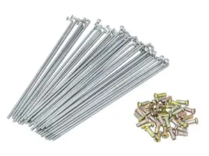 Set di raggi GPO incl. nipplo (2,9 x 178mm) ruota anteriore in acciaio zincato | Piaggio Ciao, Bravo Set di raggi GPO incl. nipplo (2,9 x 178mm) ruota anteriore in acciaio zincato | Piaggio Ciao, Bravo