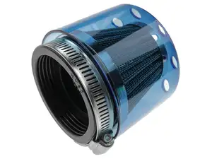 GPO griglia filtro aria con tappo paraspruzzi blu carburatore SHA (Ø=60mm) GPO griglia filtro aria con tappo paraspruzzi blu carburatore SHA (Ø=60mm)