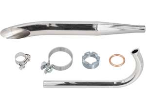 Exhaust set Sidepipe Ø 28 / 60 mm chrome | Sachs 50/2 Exhaust set Sidepipe Ø 28 / 60 mm chrome | Sachs 50/2
