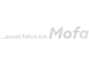 mk-Merch Aufkleber «... sonst fahre ich Mofa» 227 x 32 mm weiss mk-Merch Aufkleber «... sonst fahre ich Mofa» 227 x 32 mm weiss