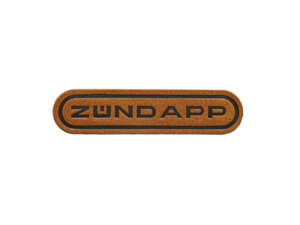 toppa mk-Merch "Zündapp" 65 x 15 mm finta pelle toppa mk-Merch "Zündapp" 65 x 15 mm finta pelle