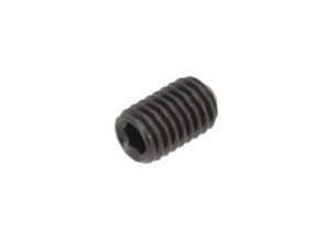 Normio Vite senza testa M5x8 con esagono incassato e punta ad anello, nera Normio Vite senza testa M5x8 con esagono incassato e punta ad anello, nera